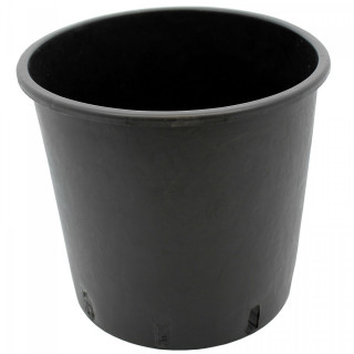 Pot rond noir 10 litres - 24 x 24 cm