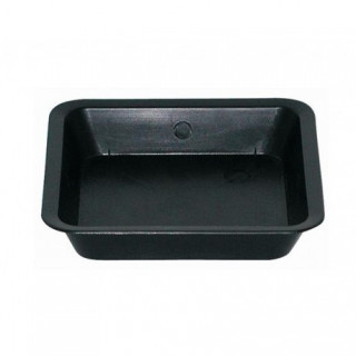 Soucoupe carrée noire - 25 x 25 cm - pots 11 litres